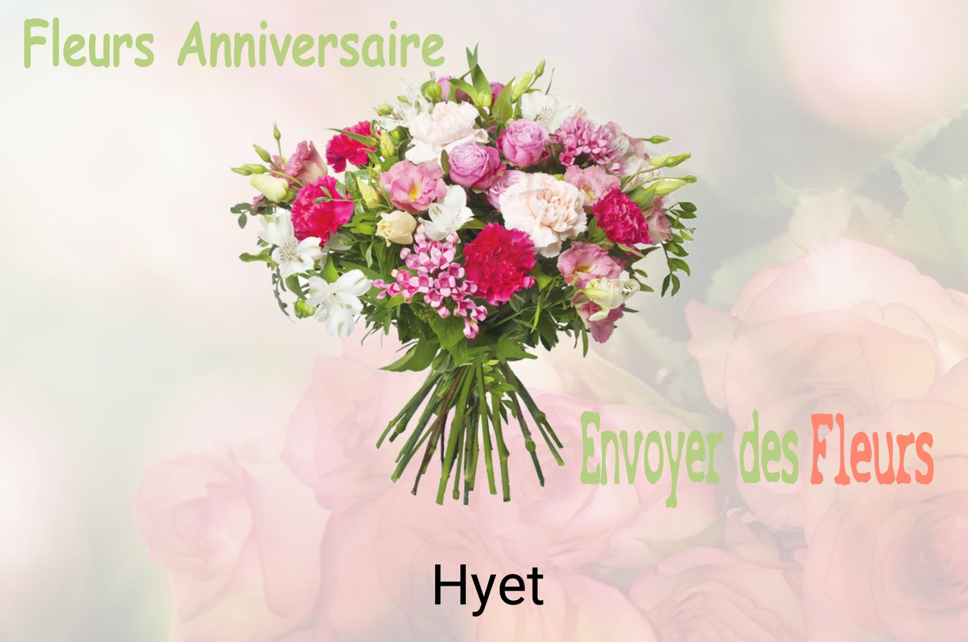 Bouquet de fleurs d’anniversaire livré à Hyet